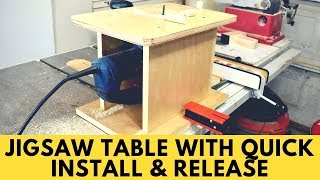 How to Make a Jigsaw Table with Quick Install amp Release [upl. by Erodasi]