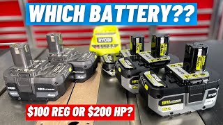 Ryobi Days Are Here  Are The HP Ryobi Batteries Worth Twice The Money [upl. by Ylloh]