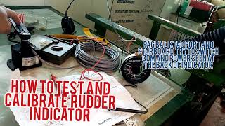 How to test Rudder Indicator in tagalog [upl. by Oiziruam]