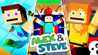 Alex and Steve Life MOVIE 2 Minecraft Animation [upl. by Nnairak975]