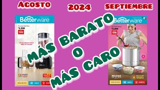 MÁS CARO O MÁS BARATO COMPARACIÓN CATÁLOGO AGOSTO vs SEPTIEMBRE 2024 Betterware 🩵 [upl. by Nwahsav]