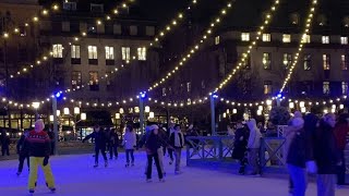 Ice skating in StockholmSweden [upl. by Gabey]