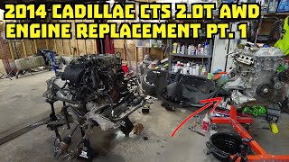 2014 Cadillac CTS 2 0T AWD Engine Replacement Part 1 [upl. by Ramraj]