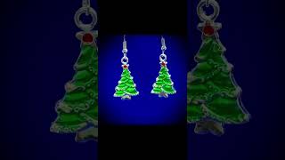 httpsbijouxdelphinecieetsycom christmas earrings handmadeaccessories handmade [upl. by Dlanger]