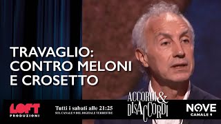 Travaglio contro Meloni e Crosetto [upl. by Kakalina]