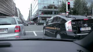 Prius as hybrid taxicab in Brussels [upl. by Alister]