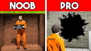 NOOB vs PRO PRISON ESCAPE in GTA 5 [upl. by Anuaik165]