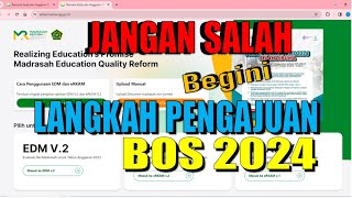 Cara Mengajukan BOS Madrasah 2024  Jangan Salah Tempat [upl. by Liartnod39]