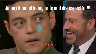 Jimmy Kimmel interrupting Rami Malek for 3 minutes straight [upl. by Eltsyrk]