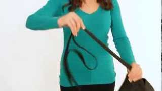 How to adjust the shoulder strap on a Travelon AntiTheft bag [upl. by Eileek]