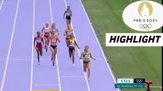 Athletics Womens 4400m Relay  Round 1 Full Highlights 2024  Olympic 2024 Highlights [upl. by Eirene]