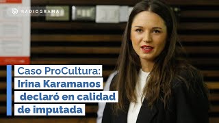 Caso ProCultura Irina Karamanos declaró en calidad de imputada [upl. by Adila]