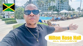 Exploring Montego Bay Jamaica 🇯🇲 Hilton Rose Hall All Incusive [upl. by Arleyne967]