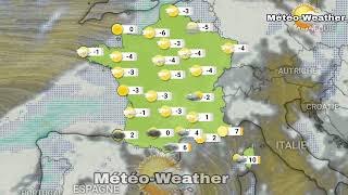 Météo du 17 au 23 Janvier 2024 pluies verglaçantes 🇨🇵 météo France [upl. by Hetti]