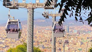 Riding Teleferic De Montjuic  360 Degree  5k  VR Experience [upl. by Eidassac]