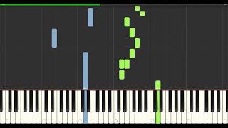 Dimmu Borgir  Sorgens Kammer Synthesia Piano Tutorial [upl. by Sanfourd]