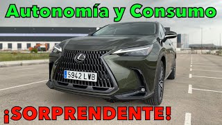 ¡SORPRENDENTE Lexus NX 450 h HÍBRIDO ENCHUFABLE Prueba de AUTONOMÍA ELÉCTRICA Y CONSUMO MOTORK [upl. by Aligna]