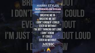 Harry Styles  Watermelon Sugar High Lyrics Video Shorts [upl. by Emelen195]