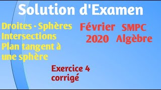 Examen dAlgèbre  Exercice 4 corrigé  SMPC Rattrapage 20192020 L1 [upl. by Mei]