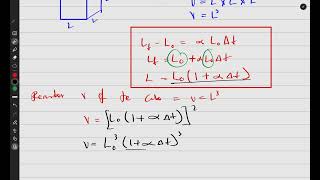 Derivation of Volume Expansion Due to Thermal Expansion [upl. by Logan630]