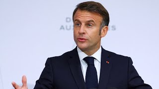 Emmanuel Macron estime quotnécessairequot un quotajustementquot du budget des armées en 2025 [upl. by Ttihw]