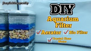 DIY Fish Tank Filter  How to make aquarium filter at Home [upl. by Tortosa]