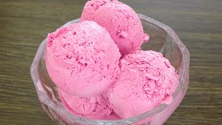 Easy Strawberry IceCream Recipe at Home [upl. by Latyrc]