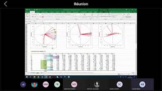 GEOSTATISTIQUES APPLICATION DE LACP ANALYSE EN COMPOSANTES PRINCIPALES  SUR EXCEL [upl. by Nnylassej]