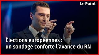 Élections européennes  un sondage conforte l’avance du RN [upl. by Yeaton869]