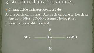 Biochimie les protéines partie 1  généralité sur les acide aminés [upl. by Bela]