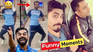 Cricketers Prank Their Team Mates amp Funny Cricket Moments  Ms Dhoni Funny Moments [upl. by Aihsenad]