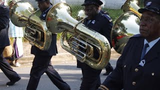 ST ENGENAS ZCC BRASS BAND AND HIS LORDSHIP BISHOP ENGENAS JOSEPH LEKGANYANE IN SWAZILAND [upl. by Elvyn]