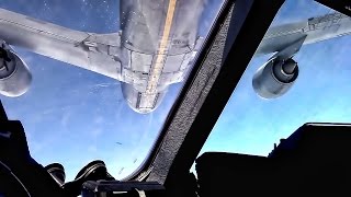 C17 Globemaster Aerial Refuel • Pilot AudioCockpit View [upl. by Mast383]