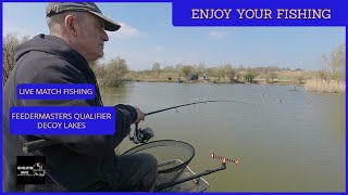 LIVE MATCH FISHING THE FEEDERMASTERS QUALIFIER at DECOY LAKES [upl. by Morgun285]