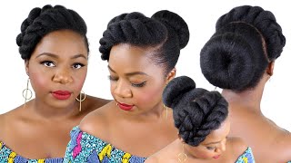 Simple and Easy Natural Hairstyle for Natural Hair  Yasser K [upl. by Blithe660]