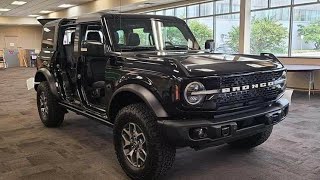 Ford Bronco Black Color  First Walkaround Video and Review [upl. by Yuma199]