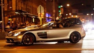 SLR McLaren 722 S Accelerations  LOUD Gallardo Spyder and F430 Spider [upl. by Elyl]