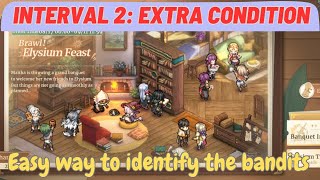 Sword of Convallaria GL Elysium Feast Interval II REALLY easy way to identify the 3 bandits [upl. by Trilby245]