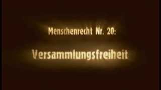 Menschenrecht Nr 20 Versammlungsfreiheit [upl. by Gershon]