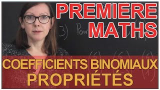 Coefficients binomiaux  Propriétés  Maths première  Les Bons Profs [upl. by Ainoz987]