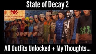 State of Decay 2  All Outfits Unlocked  My Thoughts [upl. by Comptom]