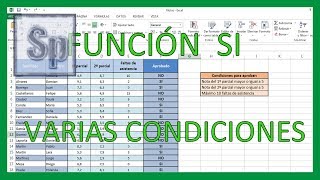 Excel  Función SI con varias condiciones Tutorial en español HD [upl. by Eldredge]