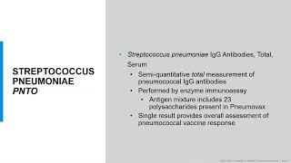 Testing For Streptococcus Pneumoniae Antibodies [upl. by Donoho]