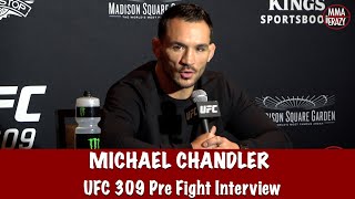 Michael Chandler “I WILL separate Charles Oliveira from CONSCIOUSNESS” at UFC 309 [upl. by Devland716]