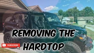 How to remove a Jeep Hard top for Beginners [upl. by Benco956]