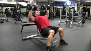 Incline Dumbbell Chest Press 45 degree [upl. by Cline]