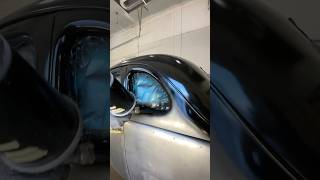 Detail spraying window frames ford coupe autobody painting epoxy satisfying spraybooth [upl. by Assiralc114]