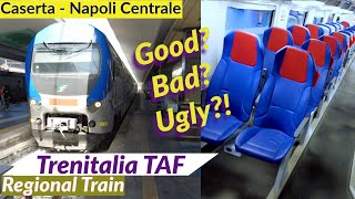 Traveling on a Regional Train in Italy Trenitalia Regionale from Caserta to Napoli [upl. by Atteroc]