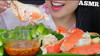 ASMR KING CRAB  SPICY SEAFOOD SAUCE EATING SOUNDS NO TALKING  SASASMR [upl. by Magan314]