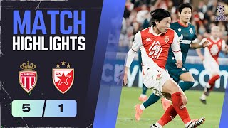 Monaco 51 Crvena Zvezda Dominant Display in Champions League Victory [upl. by Leihcey331]